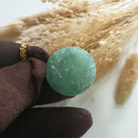 Translucent Icy Green Jadeite "Prosperity Fish and Lotus" Pendant (JAB006984) 5