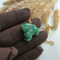 Translucent Bright Green Jadeite "Auspicious Wealth Pixiu" (JAB006985) 9
