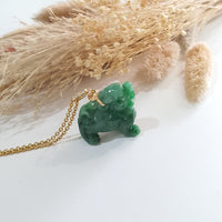 Translucent Bright Green Jadeite "Auspicious Wealth Pixiu" (JAB006985) 2