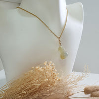 Good Translucency Icy Yellow Jadeite “Golden Calabash” Pendant (JAB007030) 7