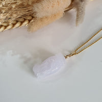 Good Translucency Icy Lavender Jadeite “Goddess Touch of Blessings” Pendant (JAB007031) 8