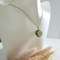 Translucent Brilliant Green Jadeite "Countless Blessing" Pendant (JAB007158) 6