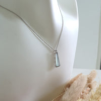 Highly Translucent Icy Light Blue Jadeite “Icy Trapezoid” Pendant (JAB007179) 8
