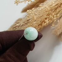Translucent Icy Green Jadeite "Barrel" Pendant (JAB007264) 2