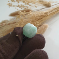 Translucent Icy Green Jadeite "Barrel" Pendant (JAB007264) 6