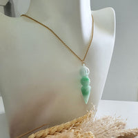 Translucent Apple Green Jadeite "Auspicious Kila" Pendant (JAB007315) 8