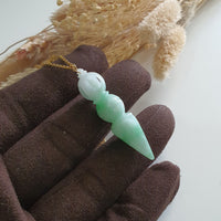 Translucent Apple Green Jadeite "Auspicious Kila" Pendant (JAB007315) 3