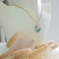 Translucent Icy Green with Lavender Jadeite “Eternity Knot” Pendant (JAB007400) 8