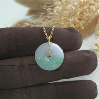 Translucent Brilliant Green Jadeite "Serenity in Bloom" Pendant (JAB007479) 2
