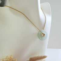 Good Translucency Icy Bright Green Jadeite "The Emperor Coin" Pendant (JAB007588) 10