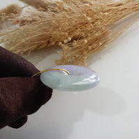 Translucent Icy Lavender and Green Jadeite “Eternal Fortune” Pendant (JAB007591) 7