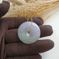 Translucent Icy Lavender and Green Jadeite “Eternal Fortune” Pendant (JAB007591) 1