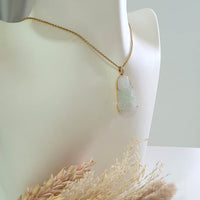 Highly Translucent Icy with Green Jadeite "Goddess of Mercy" Pendant (JAB007937) 8