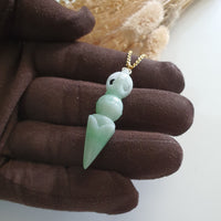 Translucent Apple Green Jadeite "Auspicious Kila" Pendant (JAB007315) 4