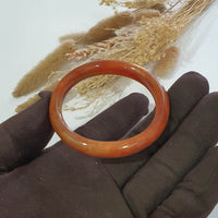 Translucent Brilliant Orangey Red “The Everlasting Sunset” Bangle (JAC002176) 3