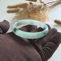 Good Translucency Icy with Icy Green Jadeite Bangle (JAC002635) 2