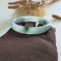 Good Translucency Icy with Icy Green Jadeite Bangle (JAC002635) 1