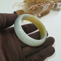 Translucent Brilliant Yellow Jadeite “Golden Whisper of Spring” Bangle (JAC002651) 8