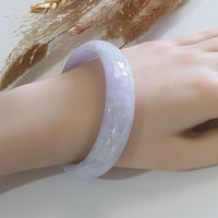 Translucent Bright Lavender Jadeite Bangle – 60.7mm (JAC002731) 9