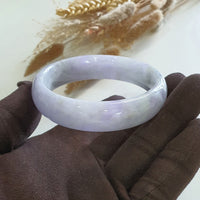 Translucent Bright Lavender Jadeite Bangle – 60.7mm (JAC002731) 5