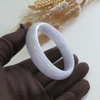Translucent Bright Lavender Jadeite Bangle – 60.7mm (JAC002731) 4