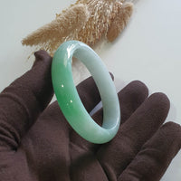 Translucent Brilliant Apple Green Jadeite Bangle (JAC003260) 4