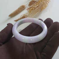 Translucent Brilliant “Imperial Tricolour Scenery” Jadeite Bangle (JAC003358) 3