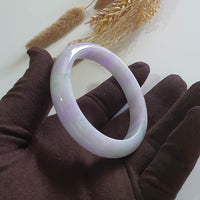 Translucent Brilliant “Imperial Tricolour Scenery” Jadeite Bangle (JAC003358) 4