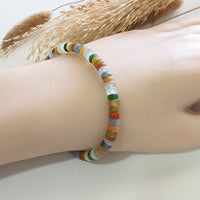 Multi-colours Jadeite “The Rainbow” Beads Bracelet (JAC003388) 10