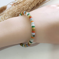 Multi-colours Jadeite “The Rainbow” Beads Bracelet (JAC003388) 8