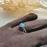 A Highly Translucent Icy Jewel Blue Jadeite "My Love" Diamond Ring (JAD000422) 7