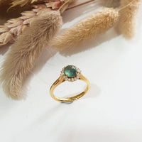 Highly Translucent “Icy Blue Lagoon” Jadeite Cabochon Ring (JAD000673) 6
