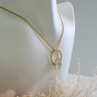Highly Translucent Icy Jadeite "Golden Icy Rabbit" Ring / Pendant (JAD000828) 8
