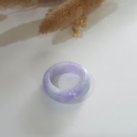 Translucent Brilliant Lavender Jadeite Abacus Ring (JAD001208) 2