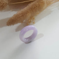 Translucent Brilliant Lavender Jadeite Abacus Ring (JAD001209) 1