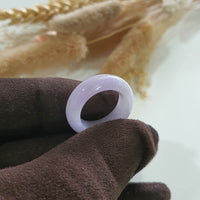 Translucent Brilliant Lavender Jadeite Abacus Ring (JAD001209) 3