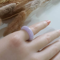 Translucent Brilliant Lavender Jadeite Abacus Ring (JAD001209) 8