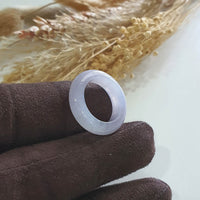 Good Translucency Icy Lavender Jadeite Abacus Ring (JAD001216) 6