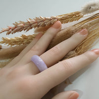 Translucent Brilliant Lavender Jadeite Abacus Ring (JAD001319) 7