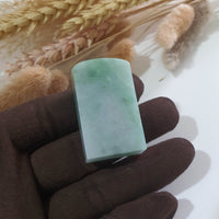 Translucency Green Jadeite "Ruyi" Seal/Stamp Ornament (JAM000094) 4