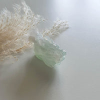 Good Translucency Light Green Jadeite "Auspicious Dragon” Pendant (JAM000459) 2