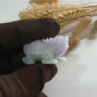Translucent Icy Lavender Jadeite “Dragon Tortoise” (JAM000671) 6