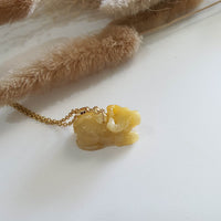 Translucent Brilliant Yellow Jadeite "Ox of Wealth" Pendant (JAM000785) 6