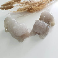 Good Translucency Icy Jadeite "Companions through Life" Ornament (JAM000910) 10