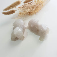 Good Translucency Icy Jadeite "Companions through Life" Ornament (JAM000910) 4