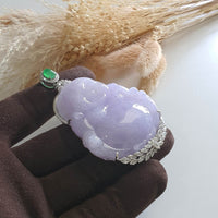 Translucent Brilliant Lavender "Supreme Laughing Buddha" Pendant (SJB002193) 4