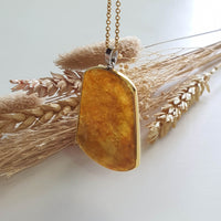 Good Translucency Icy Orange Jadeite “The Everlasting Sunset” Pendant (SJB002328) 6