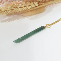 Good Translucency Icy Green Jadeite "Wisdom Brush" Pendant (SJB002494) 4