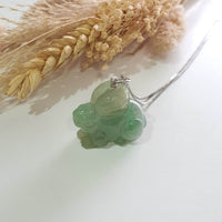 Translucent Icy Green Jadeite "Rabbit of Harmony" Pendant (SJB003008) 2