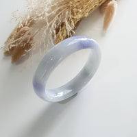 Translucent Blue Lavender Jadeite Bangle (JAC002611) 4